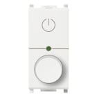 VIMAR - Dimmer universale 230V bianco, taglio di fase, per lampade e trasformatori, comando ON/OFF, regolazione luminosa, funzione MASTER, non per Isoset.