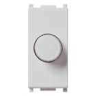 VIMAR - Dimmer 230V 100-500W per Lampade Ad Incandescenza con Potenziometro Rotativo e Indicatore Luminoso - Argento 14150.SL