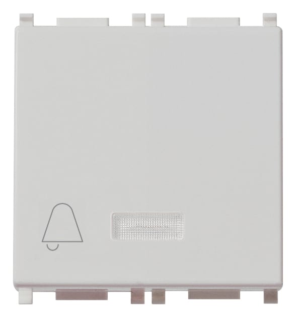 VIMAR - Pulsante Set/Reset Silver per Chiamata di Emergenza e Individuazione al Buio con 2 Uscite a Relè per Segnalazione Ottica e Acustica, 12V~