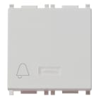 VIMAR - Pulsante Set/Reset Silver per Chiamata di Emergenza e Individuazione al Buio con 2 Uscite a Relè per Segnalazione Ottica e Acustica, 12V~ 14183.SL