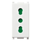 VIMAR - PRESA 2P+T 16A P17/11 ANTIBATTERICO 14203.AB