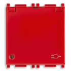 VIMAR - PRESA 2P+T 16A UNIV.+COPER. ANTIB.ROSSO 14210.C.AB.R