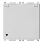 VIMAR - Presa Sicury 2P+T 16A Standard Francese con Coper Silver Illuminabile 2 Moduli 14212.C.SL