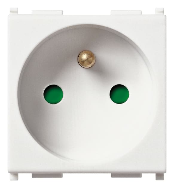 VIMAR - PRESA SICURY 2P+T 16A FRANCESE BIANCO 14212
