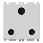 VIMAR - Presa Sicury 2P+T 16A Inglese Silver Standard 250 V~ 2 Moduli