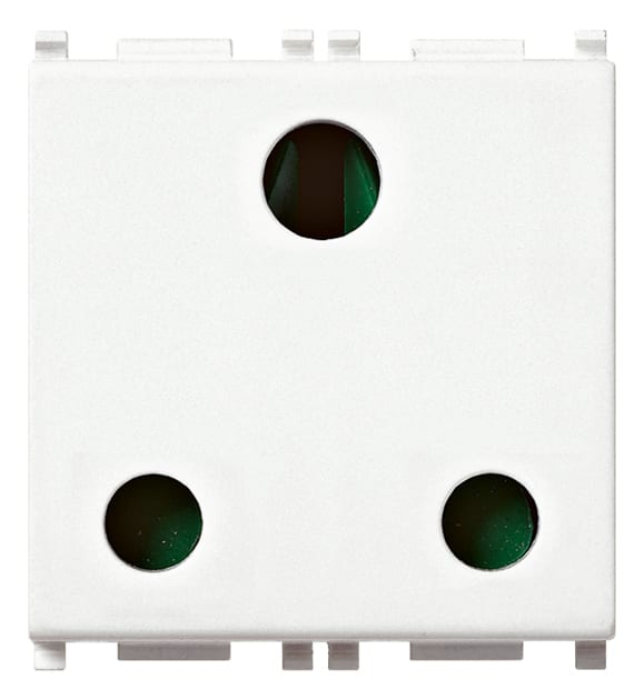 VIMAR - PRESA SICURY 2P+T 16A INGLESE BIANCO 14218
