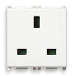 VIMAR - PRESA 2P+T 13A INGLESE BIANCO 14219