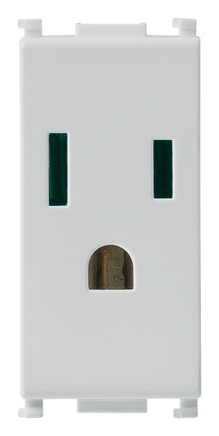 VIMAR - Presa Sicury 2P+T 15A Silver per Standard Americano e Arabia Saudita