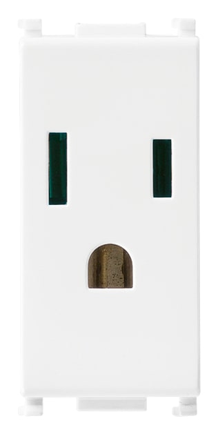 VIMAR - PRESA SICURY 2P+T 15A USA+SASO BIANCO 14242