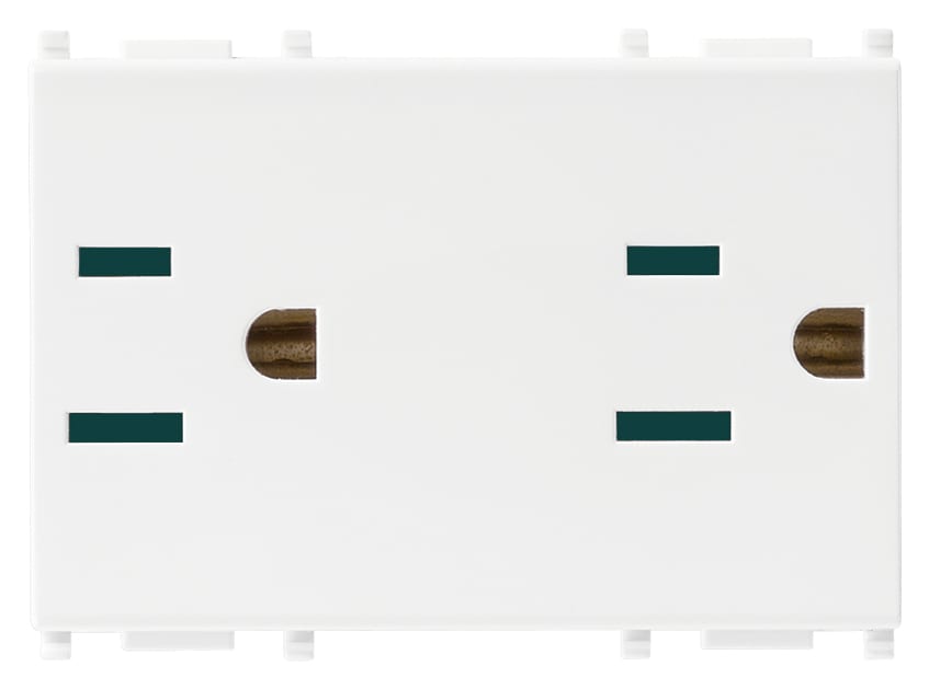 VIMAR - DUE PRESE SICURY 2P+T15A USA+SASO BIANCO 14243