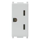 VIMAR - Presa 2P+T 15A Standard Americano Silver - 250 V~ 14247.SL