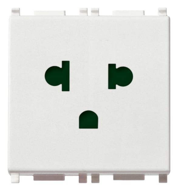 VIMAR - PRESA SICURY 2P+T 16A USA+EU BIANCO