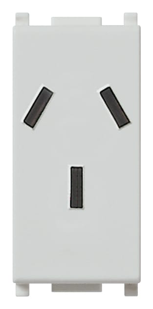 VIMAR - Presa Sicury 2P+T 10A Argentino Silver Standard 250V~