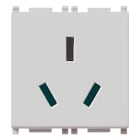 VIMAR - Presa Sicury 2P+T 16A Standard Cinese Silver - 2 Moduli