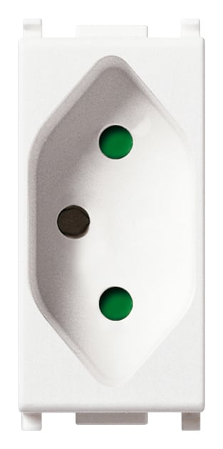 VIMAR - PRESA SICURY 2P+T 10A BRASILIANO BIANCO