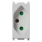 VIMAR - Presa Sicury 2P+T 20A Brasiliano Silver Standard 250 V~