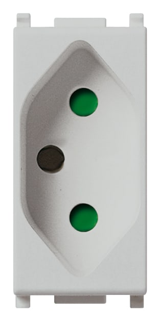 VIMAR - Presa Sicury 2P+T 20A Brasiliano Silver Standard 250 V~