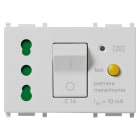 VIMAR - Presa 2P+T 16A P17/11 interbloccata con interruttore magnetotermico differenziale 1P+N C 16, 230 V 50 Hz, 10 mA, 3000 A, Silver, 3 moduli.