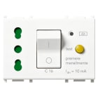 VIMAR - Presa 2P+T 16A P17/11 interbloccata con interruttore magnetotermico differenziale 1P+N C 16, 230V 50Hz, 10mA, 3000A, bianco, 3 moduli. 14283