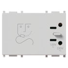 VIMAR - PRESA PER RASOIO 230V ANTIBATTERICO 14290.AB