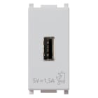 VIMAR - Unità di Alimentazione USB 5V1,5A Silver per Dispositivi Elettronici