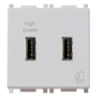 VIMAR - Unità di Alimentazione USB 5V 2,1A Silver Ottimizzata per Tablet, Smartphone e Phablet 14295.SL