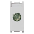 VIMAR - Presa coassiale femmina tipo F silver per frequenze fino a 2400 Mhz - Collegamento ingresso/uscita con connettore maschio F 01654 14318.SL