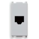 VIMAR - Presa Rj11 6/4 Silver - 6 Posizioni 4 Contatti Morsetti A Vite 14320.SL