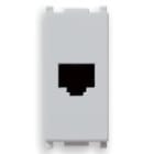 VIMAR - Presa Rj11 6/4 Silver - 6 Posizioni 4 Contatti Morsetti A Vite 14320.SL