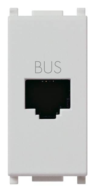 VIMAR - Presa RJ11 Speciale per Bus con Morsetti a Vite - Design Silver 14329.SL