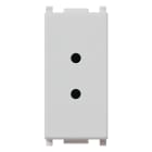 VIMAR - Presa 2P 6A 24V Silver per Spina 01620, Spinotti Ø 3mm, Interasse 12,4mm - Circuiti Ausiliari 14330.SL