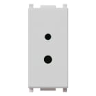VIMAR - Presa Polarizzata 2P 6A 24V Silver per Spine 01616 e 01617, 1 Spinotto Ø 3mm e 4mm Interasse 12,4mm - Impianti Hi-Fi, Filodiffusione