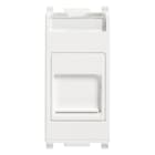 VIMAR - Presa RJ45 Cat6 UTP con Portello Antipolvere Bianco - Cablaggio Universale T568A/B, 8 Contatti, Morsetti Isolanti 14337.6