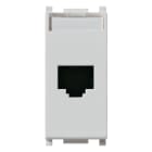 VIMAR - Presa RJ45 Netsafe Cat5E UTP Silver - Connettore Universale T568A/B, 8 Contatti, Morsetti Ad Incisione D'Isolante 14338.8.SL