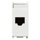 VIMAR - Presa Rj45 Netsafe Cat5E Utp Bianco - Connettore Universale T568A/B, 8 Contatti, Morsetti Ad Incisione D'Isolante 14338.8