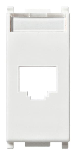 VIMAR - Adattatore RJ45 Amp Avaya Bianco - Connettori Amp/Tyco Jack Linea 110, Toolless MTRJ, Lucent Technologies/Systimax MGS500.