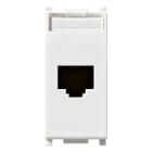 VIMAR - Presa Rj45 Netsafe Cat5E Utp Bianco - Connettore Universale T568A/B, 8 Contatti, Morsetti Ad Incisione D'Isolante 14339.11
