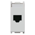 VIMAR - Presa Rj45 Netsafe Cat6 Utp Silver - Connettore Universale T568A/B, 8 Contatti, Morsetti Ad Incisione D'Isolante