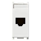 VIMAR - Presa Rj45 Netsafe Cat6 Utp Bianco - Connettore Universale T568A/B, 8 Contatti, Morsetti Ad Incisione D'Isolante 14339.13