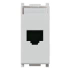 VIMAR - Presa Rj45 Cat6A Ftp Silver - Connettore Netsafe Cat. 6A, Schermata, Cablaggio Universale T568A/B, 8 Contatti, Morsetti Ad Incisione D'Isolante