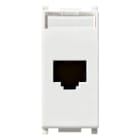 VIMAR - Presa Rj45 Cat6A Ftp Bianco - Connettore Netsafe, Schermata, Cablaggio Universale T568A/B, 8 Contatti, Morsetti Ad Incisione D'Isolante 14339.16