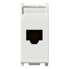 VIMAR - Presa RJ45 Bianca Cat5E UTP 110 - Connettore Universale T568A/B, 8 Contatti, Morsetti 110 14339.4