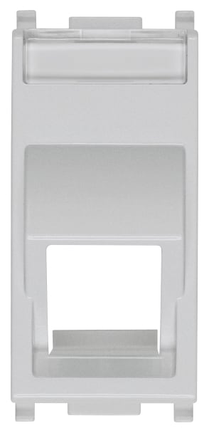 VIMAR - Adattatore Rj45 Inclinato Keystone Silver - Connettore per Materiale Elettrico