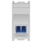 VIMAR - Presa Ottica Monomodale 9/125 µm con Adattatore Lc Duplex Silver