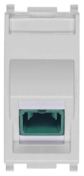VIMAR - Presa Ottica Monomodale 9/125µm Sc Silver con Adattatore Simplex Apc