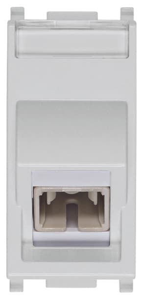 VIMAR - Presa Ottica Multimodale 50/125 µm con Adattatore Sc Simplex Silver per Cavo in Fibra