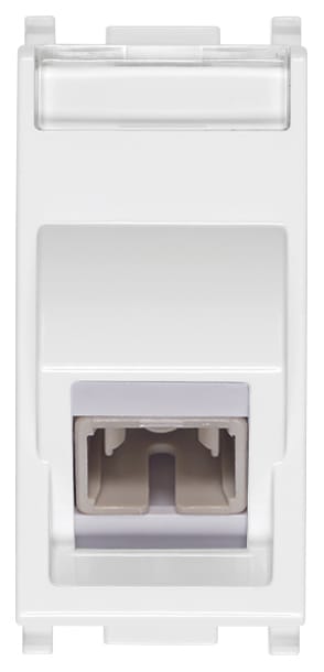 VIMAR - Presa Ottica Multimodale 50/125 Bianco con Adattatore SC Simplex