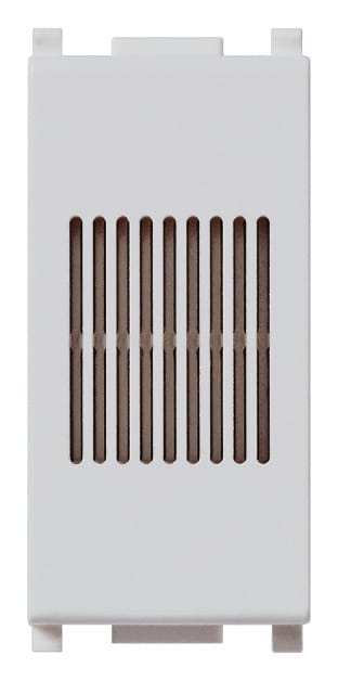 VIMAR - Suoneria/Ronzatore 12V 50-60Hz Silver - Funzione Settabile Staccando E Ruotando Il Coperchio Di 180°, Alimentazione 12 V~ (Selv) 50-60 Hz