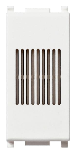 VIMAR - Suoneria/Ronzatore 12V 50-60Hz Bianco con Funzione Settabile e Coperchio Ruotabile