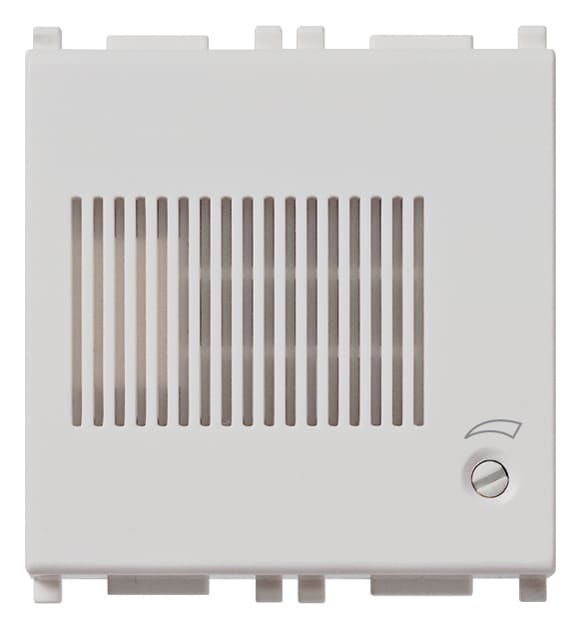 VIMAR - Suoneria Elettronica 3 Sequenze Sonore Regolabili 12V Silver - Moduli Tritonale Bitonale Ronzatore Alimentazione 12V~ 50-60 Hz 12Vdc